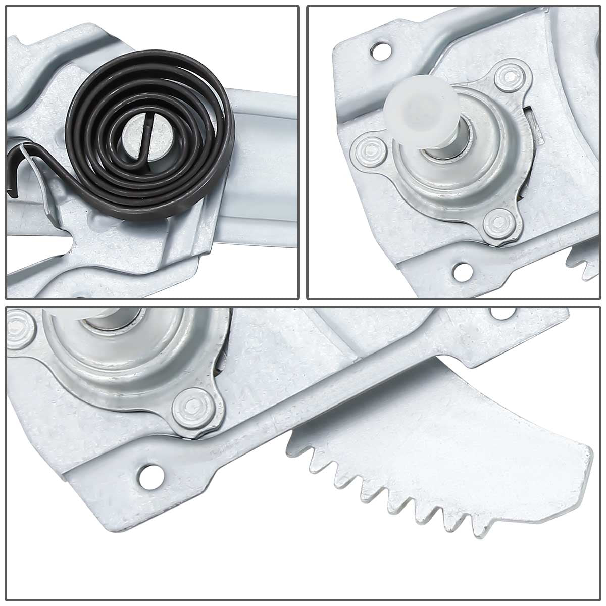 REGULADOR DE VENTANA WINDOW MOTORS & REGULATORS - METALLIC - 88-92 TOYOTA COROLLA SEDAN / WAGON - METALLIC - BARE STEEL/PLASTIC