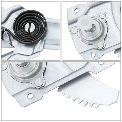 REGULADOR DE VENTANA WINDOW MOTORS & REGULATORS - METALLIC - 88-92 TOYOTA COROLLA SEDAN / WAGON - METALLIC - BARE STEEL/PLASTIC