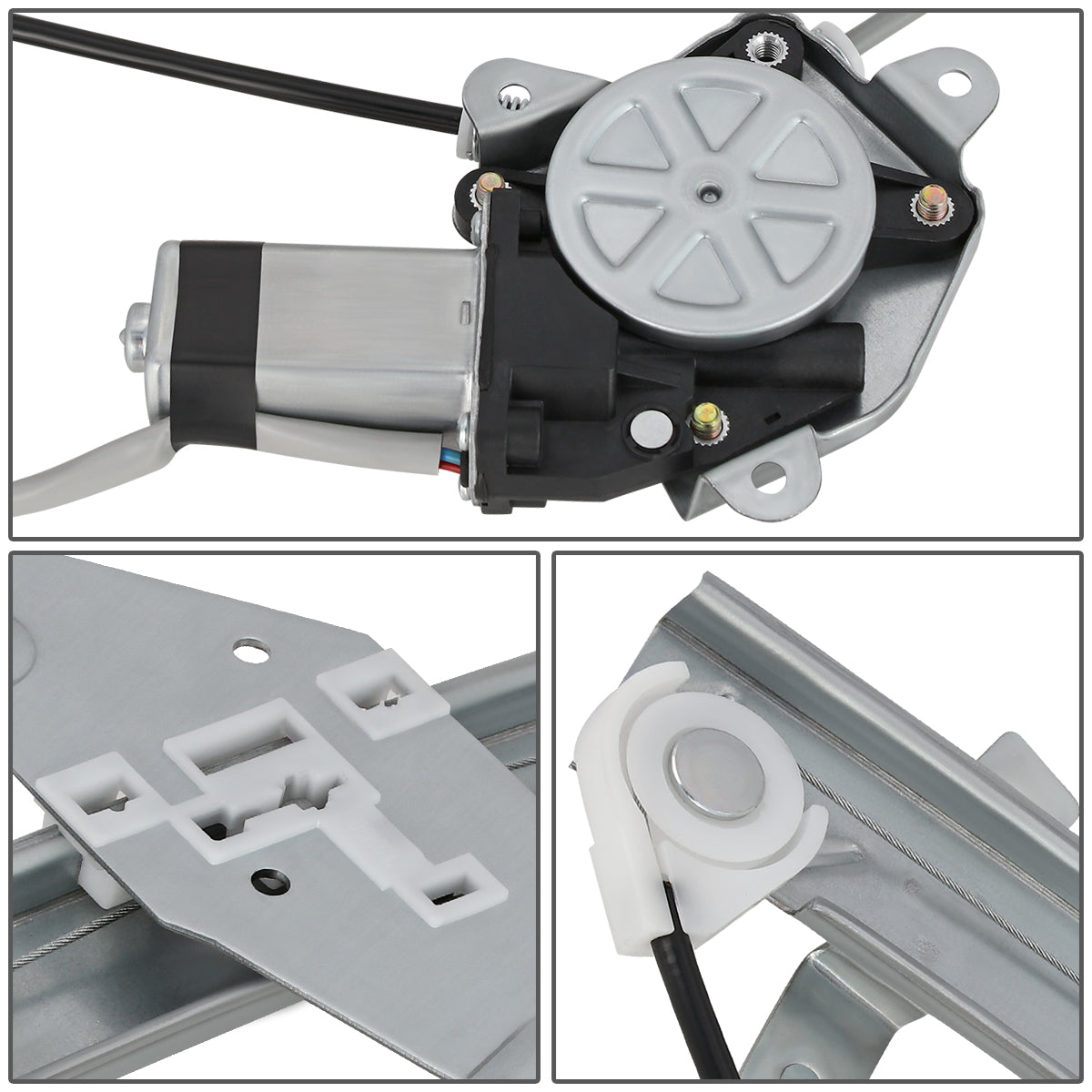 REGULADOR DE VENTANA WINDOW MOTORS & REGULATORS - METALLIC - 93-97 GEO PRIZM
 93-97 TOYOTA COROLLA - METALLIC - BARE STEEL/PLASTIC