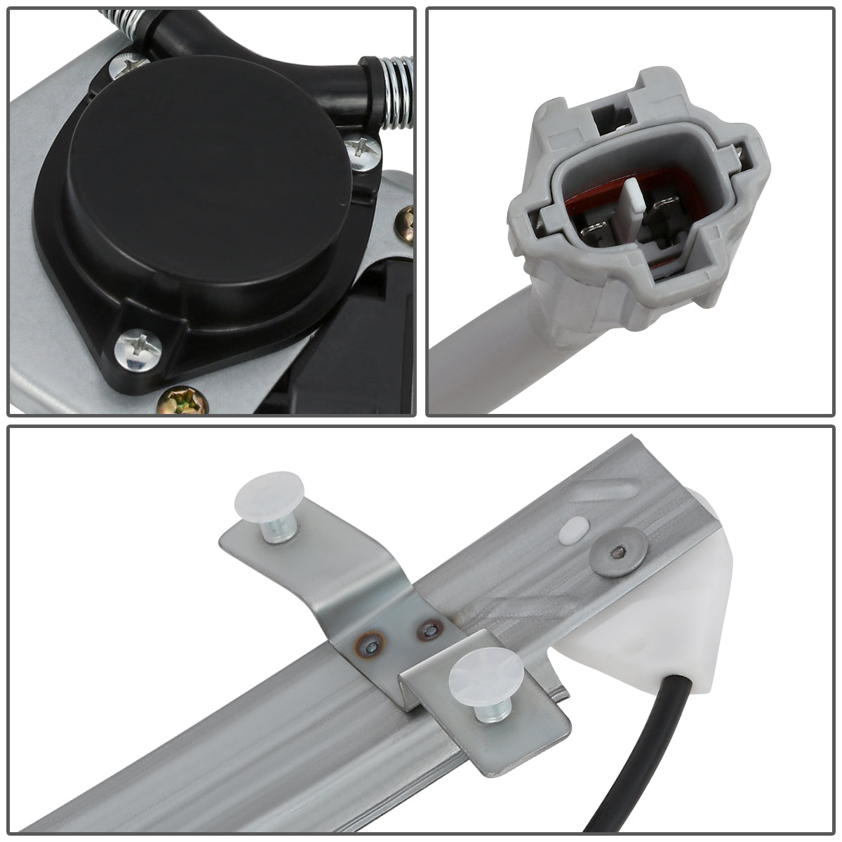 REGULADOR DE VENTANA WINDOW MOTORS & REGULATORS - METALLIC - 93-97 GEO PRIZM
 93-97 TOYOTA COROLLA - METALLIC - BARE STEEL/PLASTIC