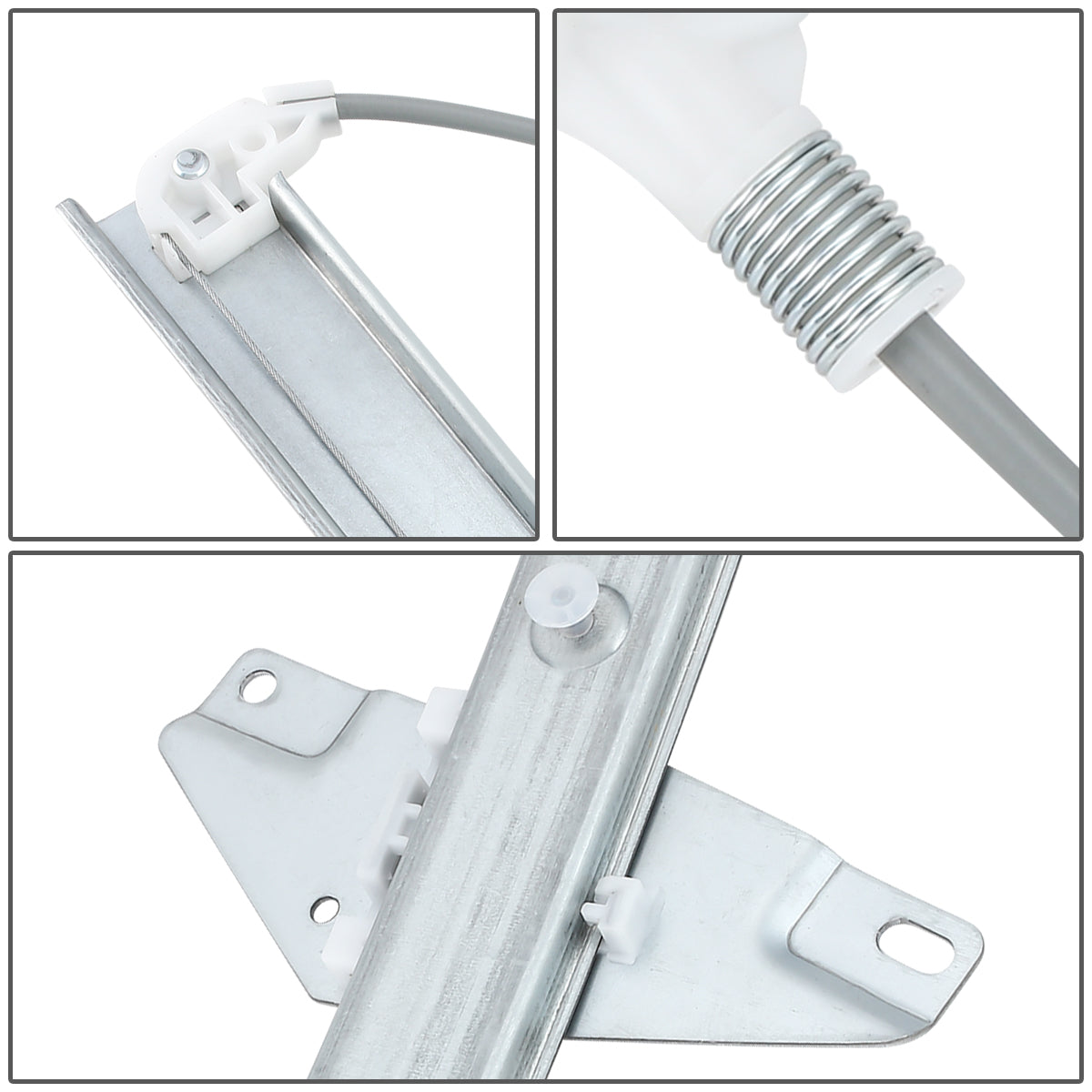 REGULADOR DE VENTANA WINDOW MOTORS & REGULATORS - METALLIC - 93-97 GEO PRIZM
 93-97 TOYOTA COROLLA - METALLIC - BARE STEEL/PLASTIC