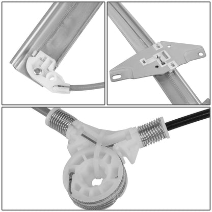 REGULADOR DE VENTANA WINDOW MOTORS & REGULATORS - METALLIC - 93-97 GEO PRIZM
 93-97 TOYOTA COROLLA - METALLIC - BARE STEEL/PLASTIC