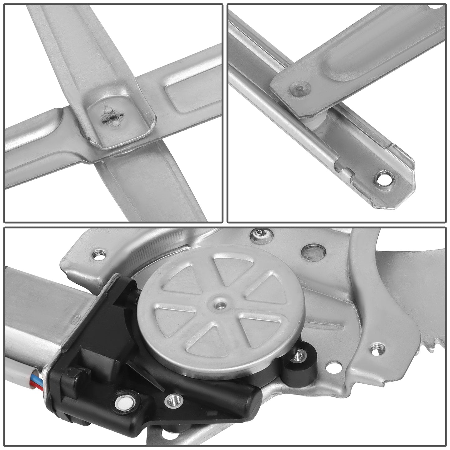 REGULADOR DE VENTANA WINDOW MOTORS & REGULATORS - METALLIC - 90-95 TOYOTA 4RUNNER - METALLIC - BARE STEEL/PLASTIC