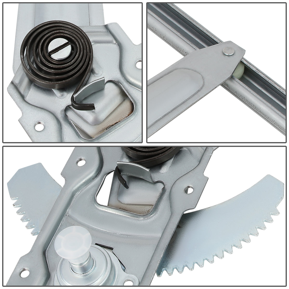 REGULADOR DE VENTANA WINDOW MOTORS & REGULATORS - METALLIC - 90-95 TOYOTA 4RUNNER WITH VENT WINDOW - METALLIC - BARE STEEL/PLASTIC