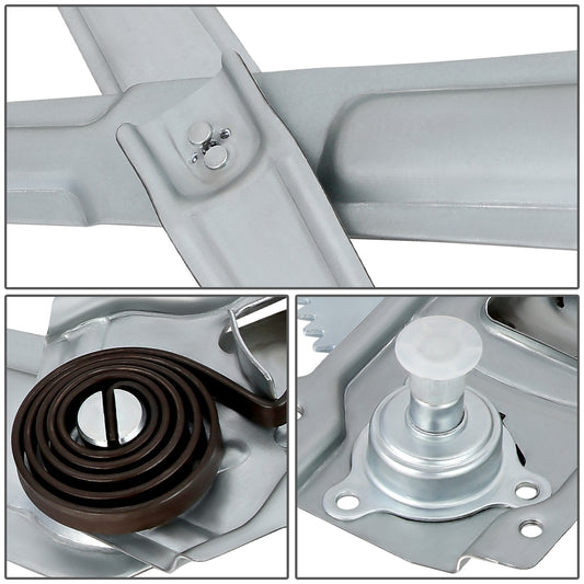 REGULADOR DE VENTANA WINDOW MOTORS & REGULATORS - METALLIC - 90-95 TOYOTA 4RUNNER WITHOUT VENT WINDOW - METALLIC - BARE STEEL/PLASTIC