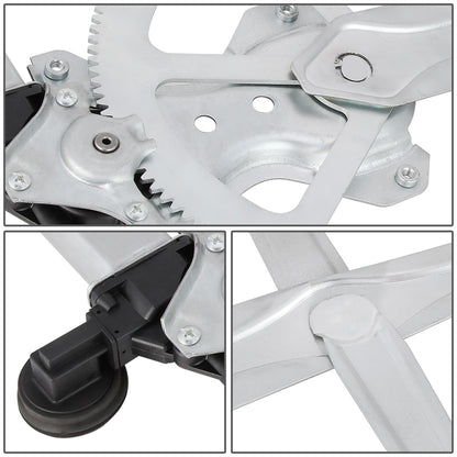 REGULADOR DE VENTANA WINDOW MOTORS & REGULATORS - METALLIC - 05-18 TOYOTA TACOMA CREW CAB REAR/05-15 TOYOTA TACOMA FRONT - METALLIC - BARE STEEL/PLASTIC