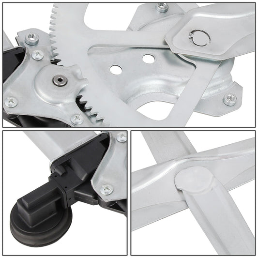 REGULADOR DE VENTANA WINDOW MOTORS & REGULATORS - METALLIC - 05-18 TOYOTA TACOMA CREW CAB REAR/05-15 TOYOTA TACOMA FRONT - METALLIC - BARE STEEL/PLASTIC