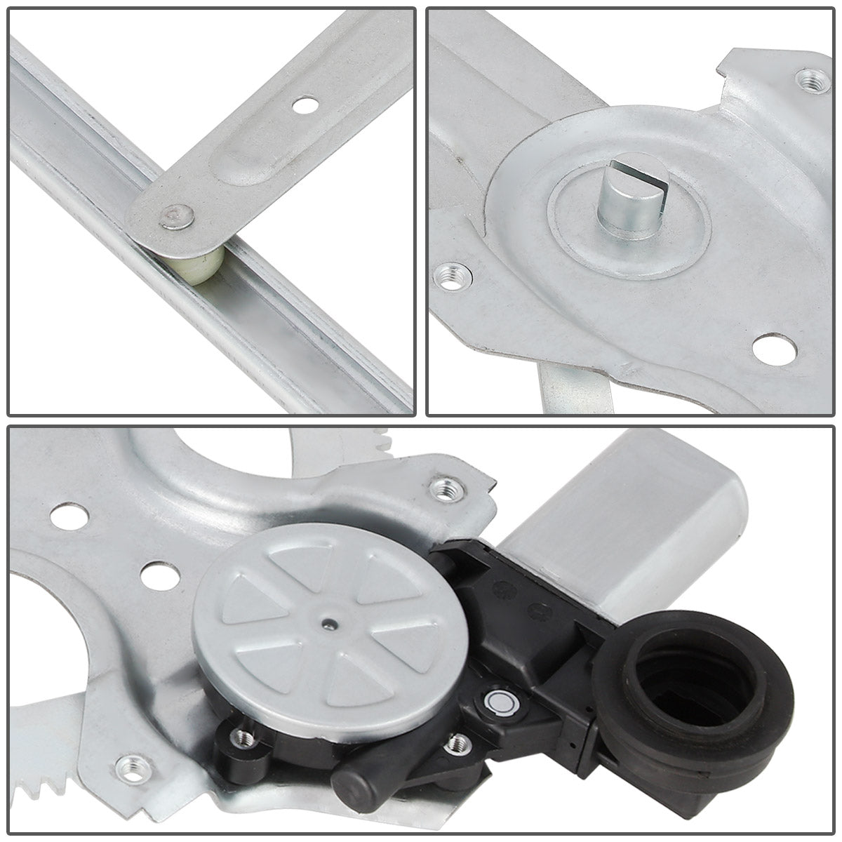 REGULADOR DE VENTANA WINDOW MOTORS & REGULATORS - METALLIC - 05-18 TOYOTA TACOMA CREW CAB REAR/05-15 TOYOTA TACOMA FRONT - METALLIC - BARE STEEL/PLASTIC