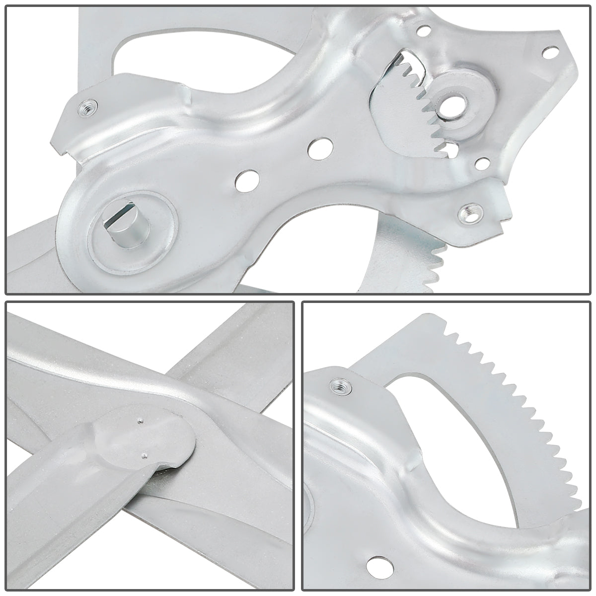 REGULADOR DE VENTANA WINDOW MOTORS & REGULATORS - METALLIC - 05-18 TOYOTA TACOMA CREW CAB REAR/05-15TOYOTA TACOMA FRONT - METALLIC - BARE STEEL/PLASTIC