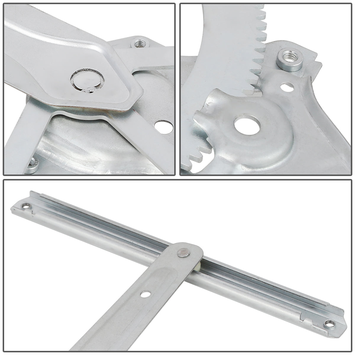 REGULADOR DE VENTANA WINDOW MOTORS & REGULATORS - METALLIC - 05-18 TOYOTA TACOMA CREW CAB REAR/05-15TOYOTA TACOMA FRONT - METALLIC - BARE STEEL/PLASTIC