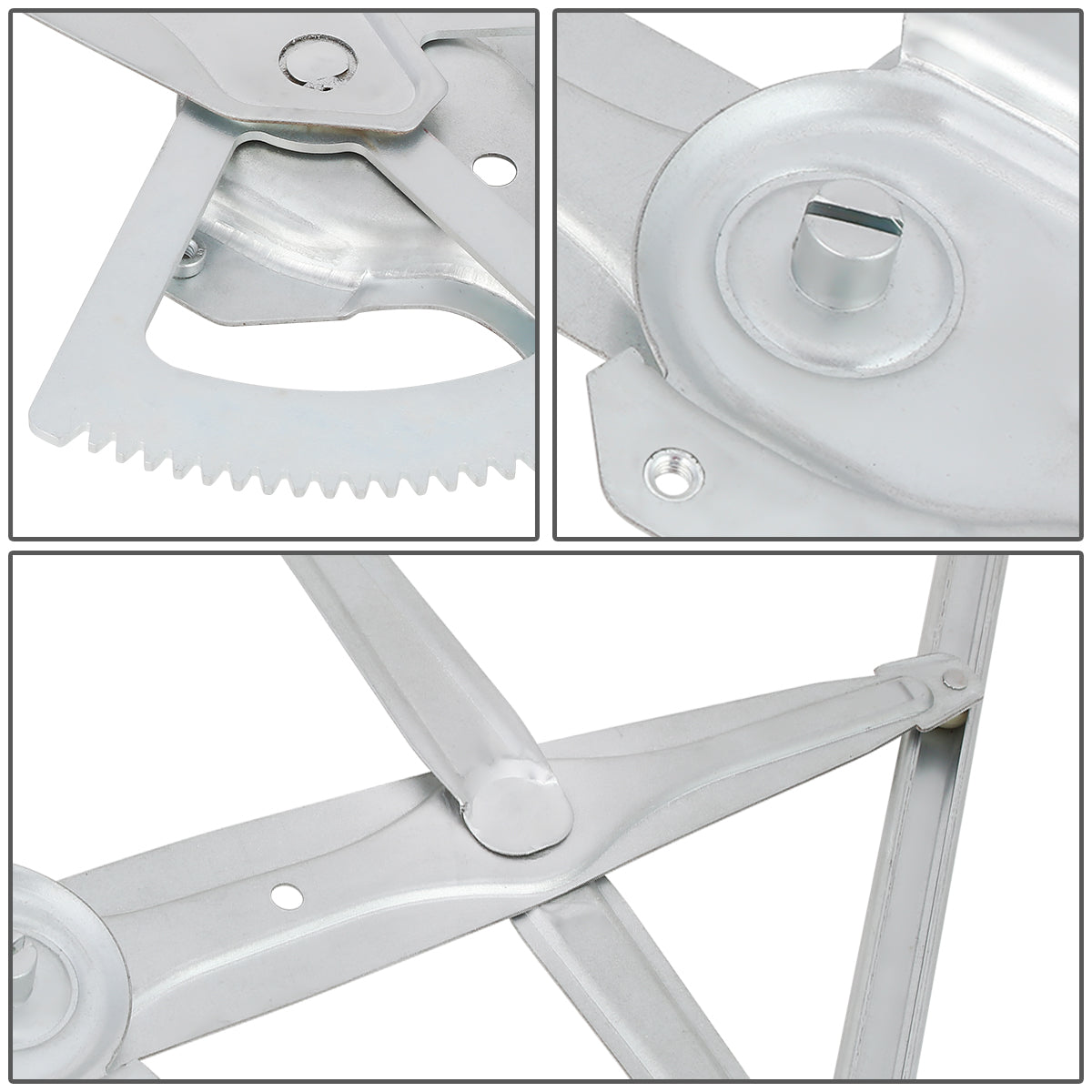 REGULADOR DE VENTANA WINDOW MOTORS & REGULATORS - METALLIC - 05-18 TOYOTA TACOMA CREW CAB REAR/05-15TOYOTA TACOMA FRONT - METALLIC - BARE STEEL/PLASTIC