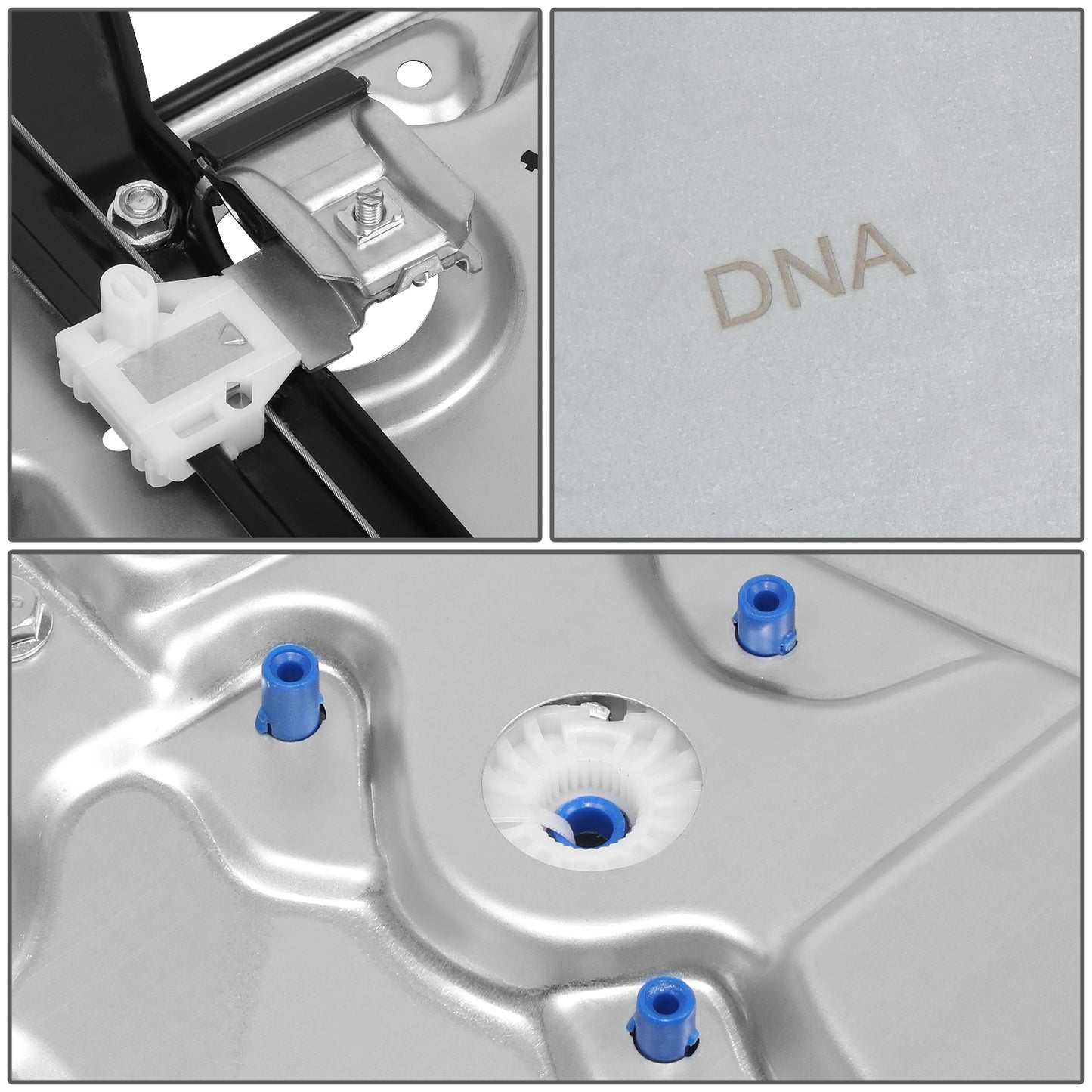 REGULADOR DE VENTANA WINDOW MOTORS & REGULATORS - METALLIC - 98-11 VOLKSWAGEN BEETLE HATCHBACK - FITS POWER WINDOWS MODEL - METALLIC - BARE STEEL/PLASTIC