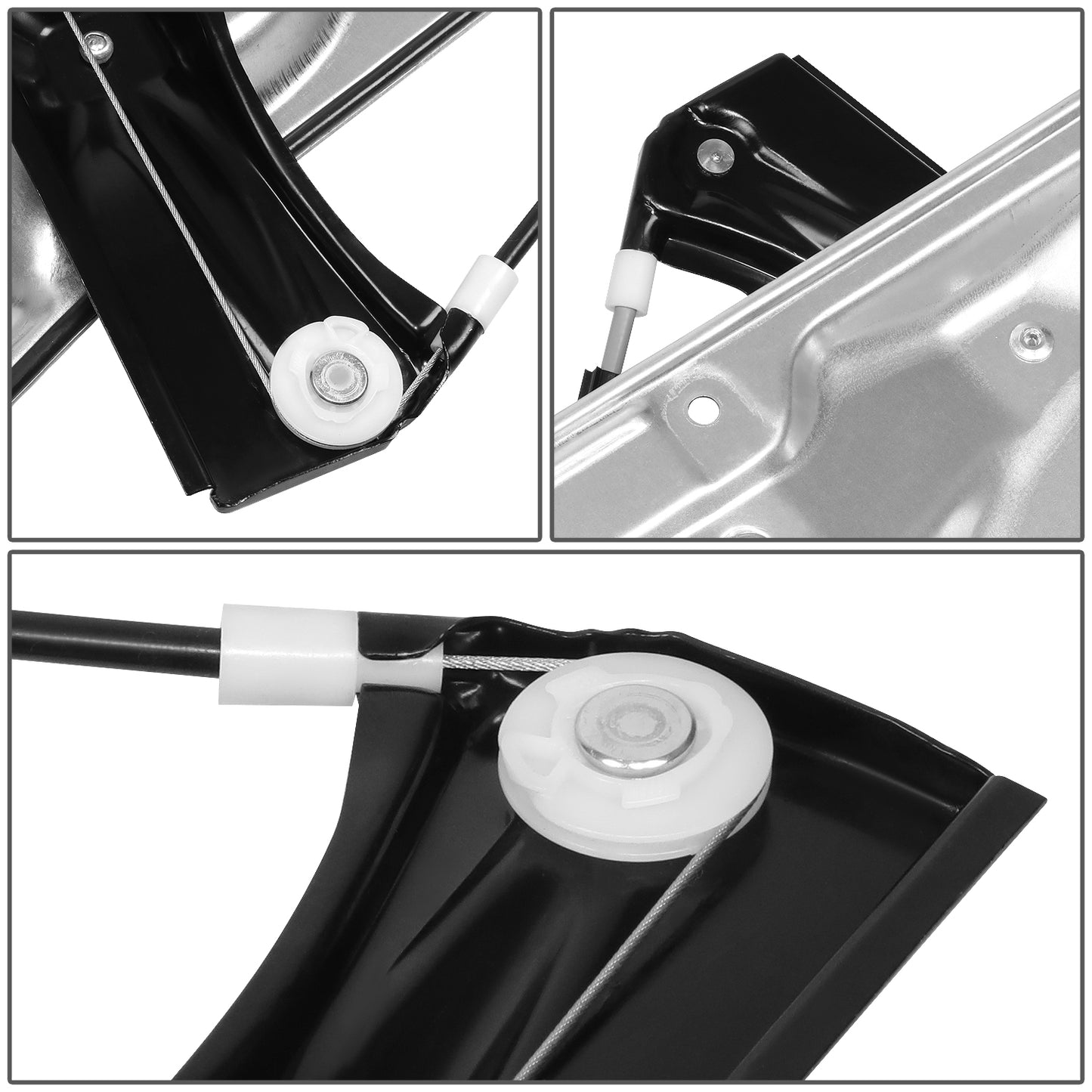 REGULADOR DE VENTANA WINDOW MOTORS & REGULATORS - METALLIC - 06-08 VOLKSWAGEN PASSAT - METALLIC - BARE STEEL/PLASTIC