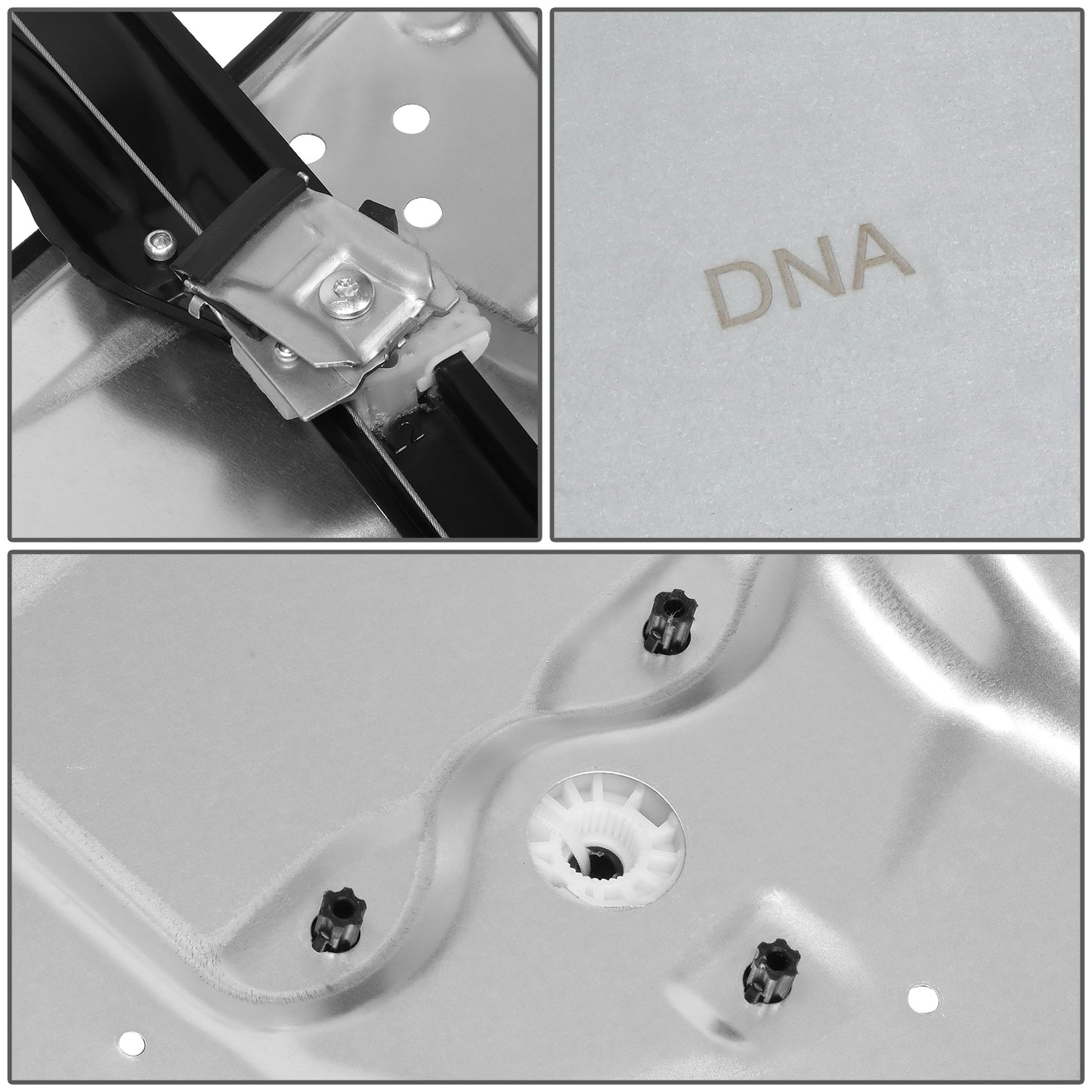 REGULADOR DE VENTANA WINDOW MOTORS & REGULATORS - METALLIC - 06-08 VOLKSWAGEN PASSAT - METALLIC - BARE STEEL/PLASTIC