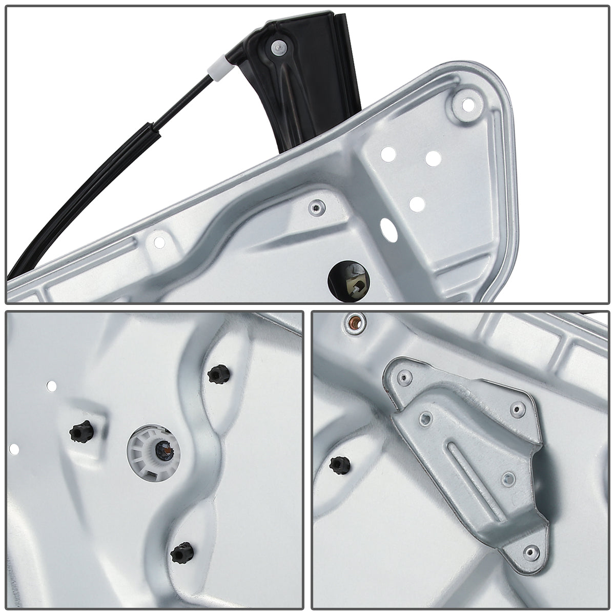 REGULADOR DE VENTANA WINDOW MOTORS & REGULATORS - METALLIC - 06-08 VOLKSWAGEN PASSAT - METALLIC - BARE STEEL/PLASTIC