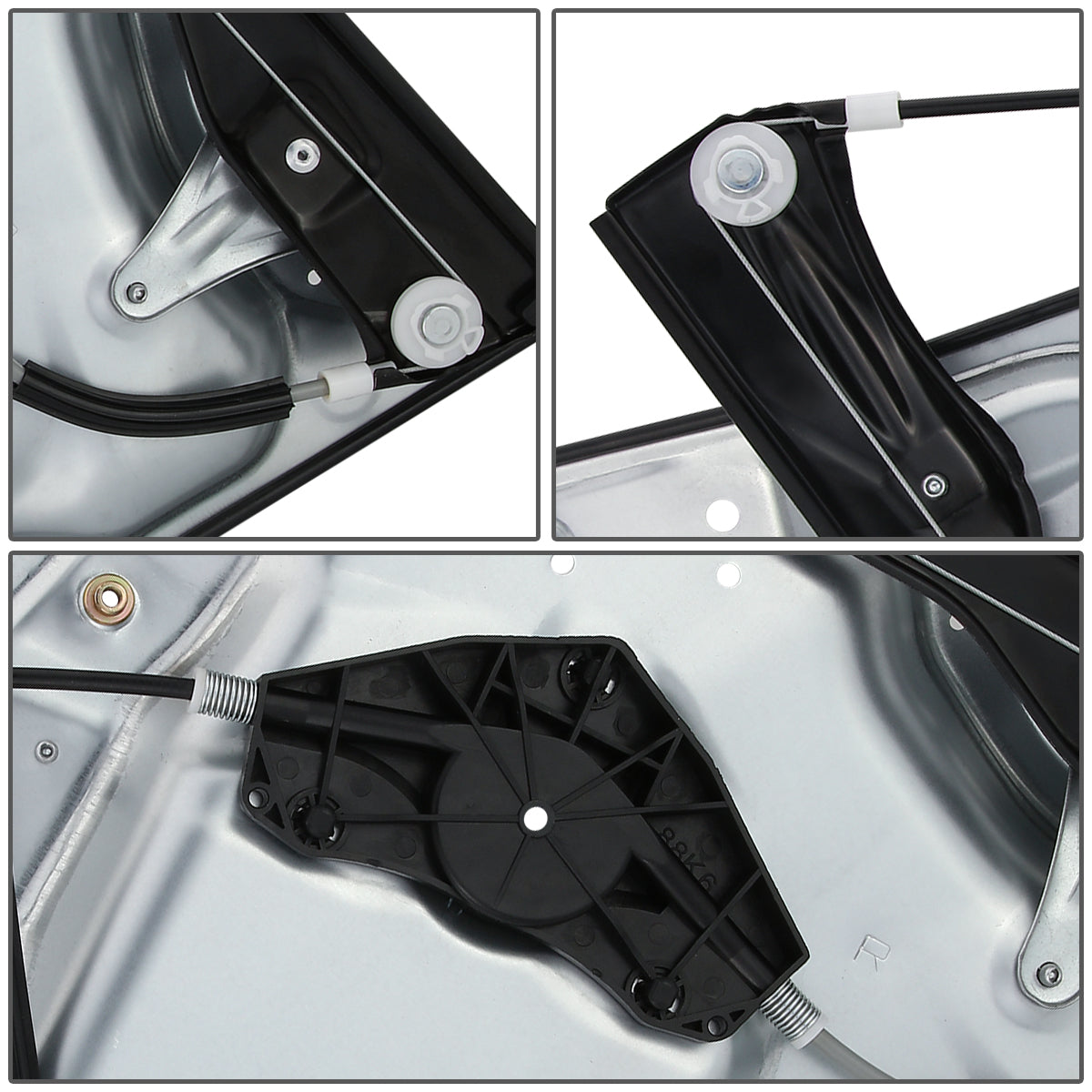 REGULADOR DE VENTANA WINDOW MOTORS & REGULATORS - METALLIC - 06-08 VOLKSWAGEN PASSAT - METALLIC - BARE STEEL/PLASTIC