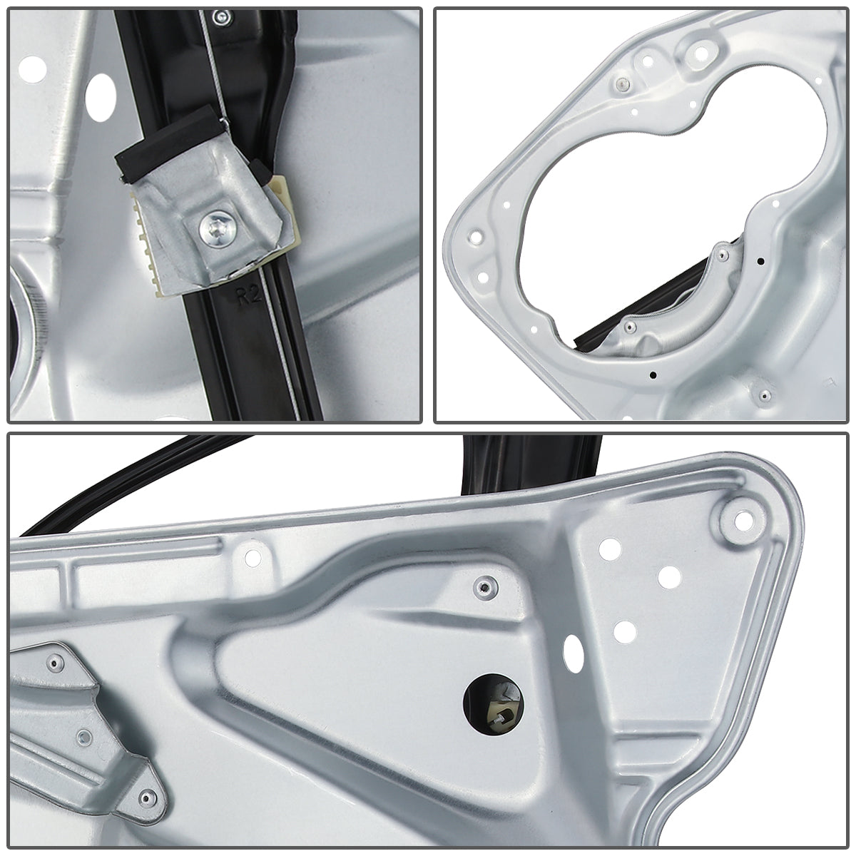 REGULADOR DE VENTANA WINDOW MOTORS & REGULATORS - METALLIC - 06-08 VOLKSWAGEN PASSAT - METALLIC - BARE STEEL/PLASTIC