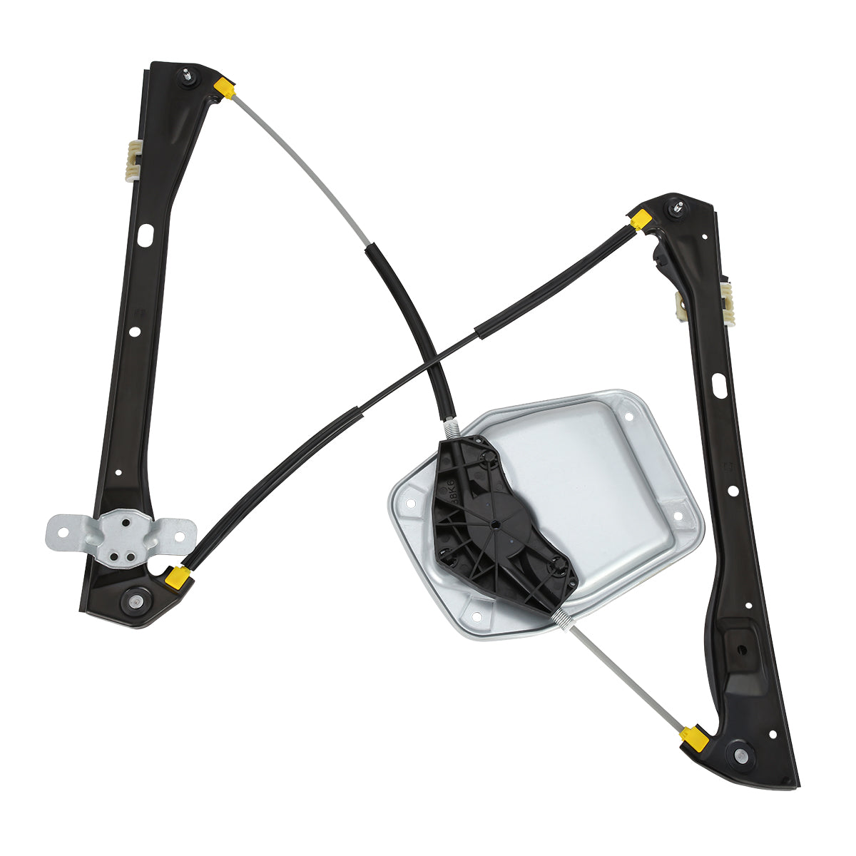 REGULADOR DE VENTANA WINDOW MOTORS & REGULATORS - METALLIC - 07-10 VOLKSWAGEN GOLF CITY/07-09 VOLKSWAGEN GTI/06-09 VOLKSWAGEN RABBIT - FITS 4-DOOR MODELS ONLY - METALLIC - BARE STEEL/PLASTIC