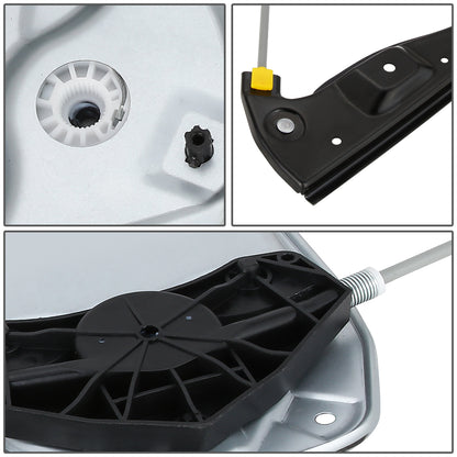 REGULADOR DE VENTANA WINDOW MOTORS & REGULATORS - METALLIC - 07-10 VOLKSWAGEN GOLF CITY/07-09 VOLKSWAGEN GTI/06-09 VOLKSWAGEN RABBIT - FITS 4-DOOR MODELS ONLY - METALLIC - BARE STEEL/PLASTIC