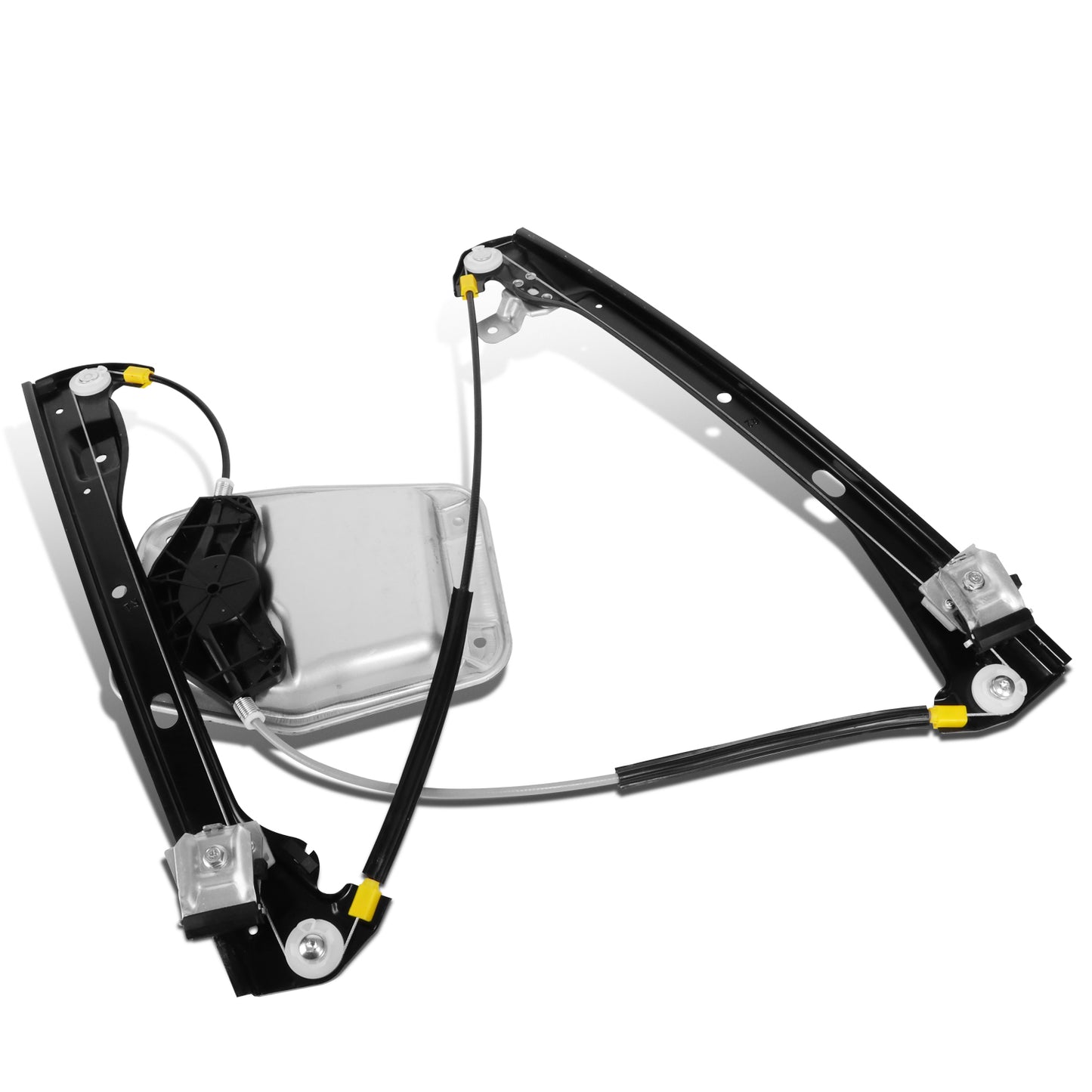 REGULADOR DE VENTANA WINDOW MOTORS & REGULATORS - METALLIC - 07-10 VOLKSWAGEN GOLF CITY/07-09 VOLKSWAGEN GTI/06-09 VOLKSWAGEN RABBIT - FITS 4-DR MODELS - METALLIC - BARE STEEL/PLASTIC