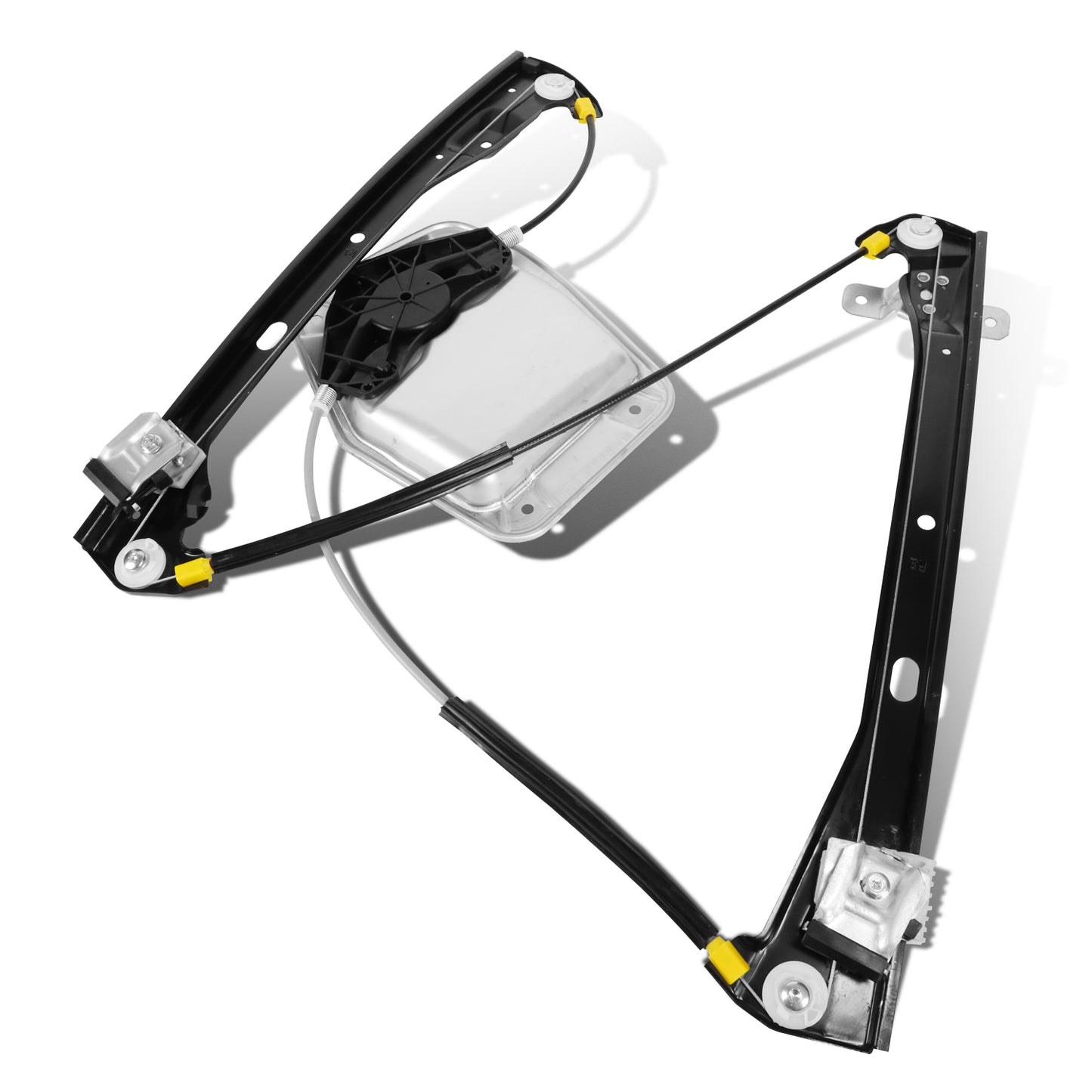 REGULADOR DE VENTANA WINDOW MOTORS & REGULATORS - METALLIC - 07-10 VOLKSWAGEN GOLF CITY/07-09 VOLKSWAGEN GTI/06-09 VOLKSWAGEN RABBIT - FITS 4-DR MODELS - METALLIC - BARE STEEL/PLASTIC