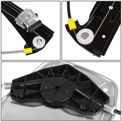 REGULADOR DE VENTANA WINDOW MOTORS & REGULATORS - METALLIC - 07-10 VOLKSWAGEN GOLF CITY/07-09 VOLKSWAGEN GTI/06-09 VOLKSWAGEN RABBIT - FITS 4-DR MODELS - METALLIC - BARE STEEL/PLASTIC