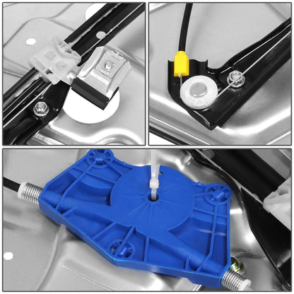 REGULADOR DE VENTANA WINDOW MOTORS & REGULATORS - METALLIC - 05 VOLKSWAGEN BORA/99-10 VOLKSWAGEN GOLF/99-05 VOLKSWAGEN JETTA - FITS 4-DR MODELS - METALLIC - BARE STEEL/PLASTIC