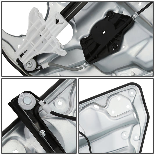 REGULADOR DE VENTANA WINDOW MOTORS & REGULATORS - METALLIC - 05 VOLKSWAGEN BORA/99-07, 10 VOLKSWAGEN GOLF/99-06 VOLKSWAGEN JETTA - METALLIC - BARE STEEL/PLASTIC