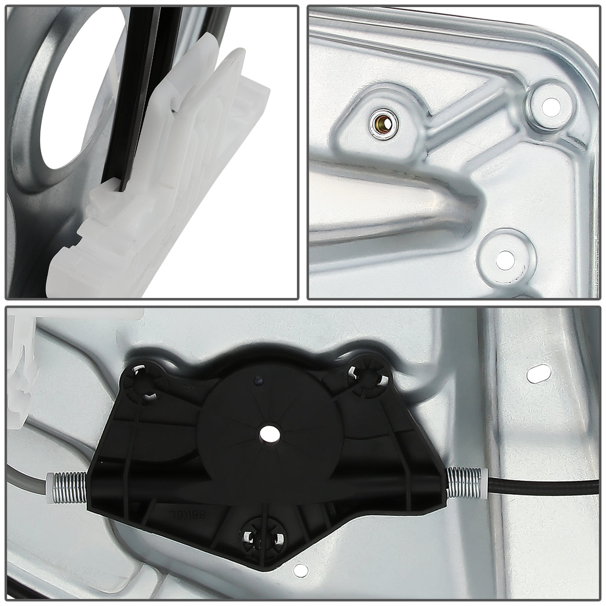 REGULADOR DE VENTANA WINDOW MOTORS & REGULATORS - METALLIC - 05 VOLKSWAGEN BORA/99-07, 10 VOLKSWAGEN GOLF/99-06 VOLKSWAGEN JETTA - METALLIC - BARE STEEL/PLASTIC