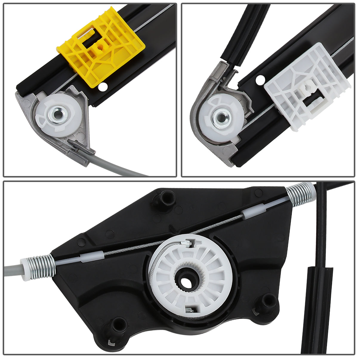 REGULADOR DE VENTANA WINDOW MOTORS & REGULATORS - METALLIC - 04-10 VOLKSWAGEN TOUAREG - METALLIC - BARE STEEL/PLASTIC