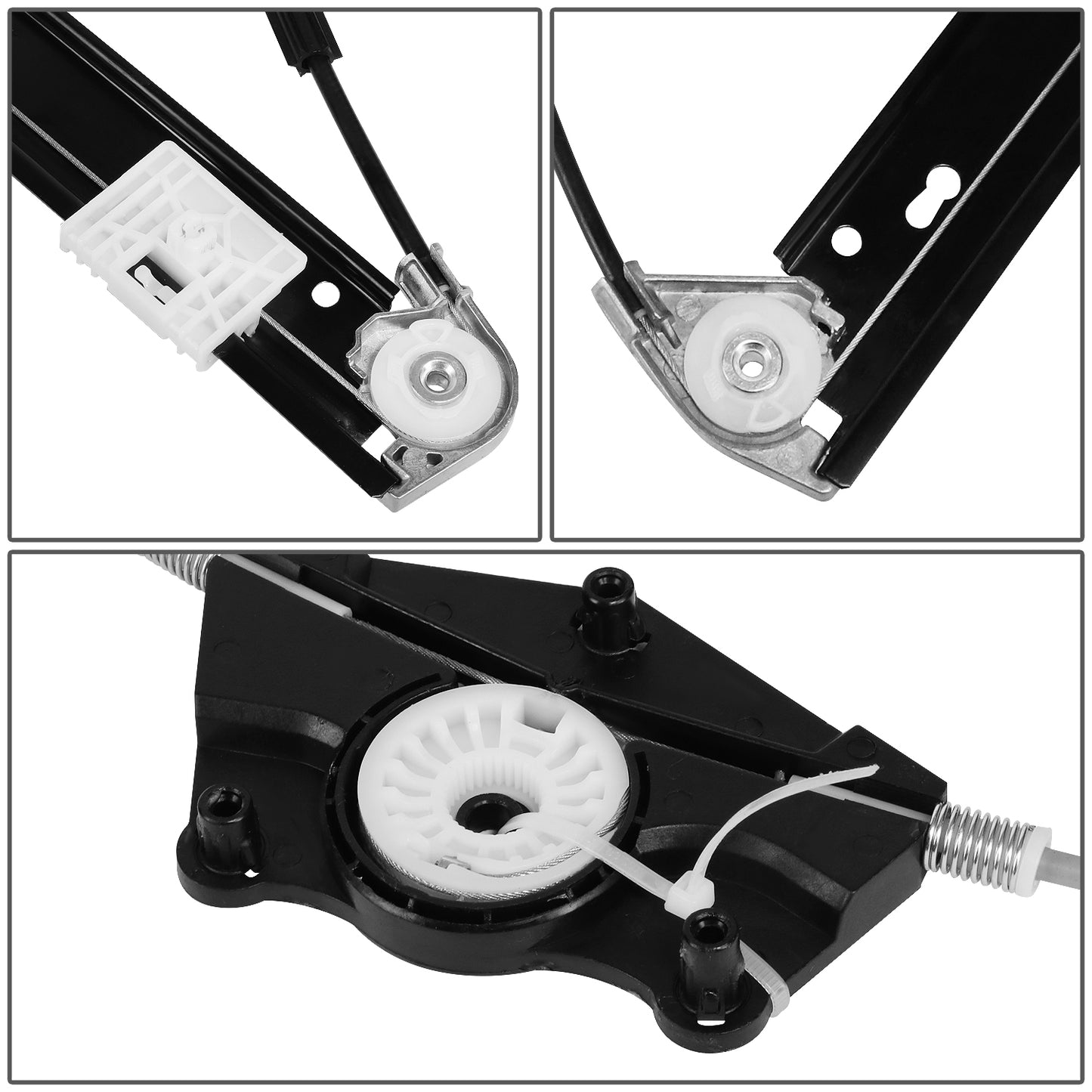 REGULADOR DE VENTANA WINDOW MOTORS & REGULATORS - METALLIC - 04-10 VOLKSWAGEN TOUAREG - METALLIC - BARE STEEL/PLASTIC