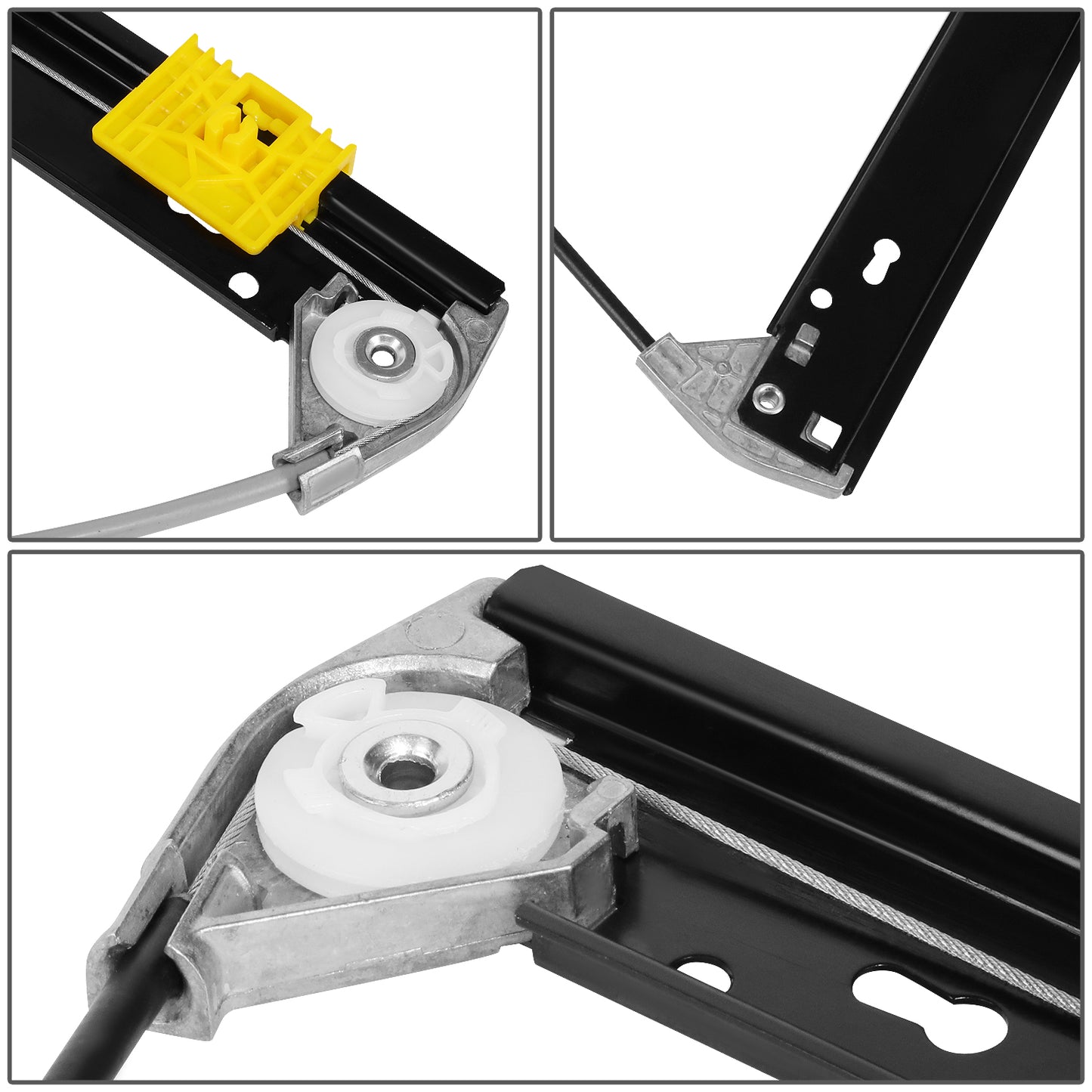 REGULADOR DE VENTANA WINDOW MOTORS & REGULATORS - METALLIC - 04-10 VOLKSWAGEN TOUAREG - METALLIC - BARE STEEL/PLASTIC