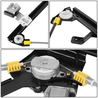 REGULADOR DE VENTANA WINDOW MOTORS & REGULATORS - METALLIC - 02-08 FORD EXPLORER/07-08 FORD EXPLORER SPORT TRAC/02-08 MERCURY MOUNTAINEER - METALLIC - BARE STEEL/PLASTIC