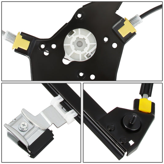 REGULADOR DE VENTANA WINDOW MOTORS & REGULATORS - METALLIC - 02-10 FORD EXPLORER/07-10 FORD EXPLORER SPORT TRAC/03-05 LINCOLN AVIATOR/02-10 MERCURY MOUNTAINEER - METALLIC - BARE STEEL/PLASTIC