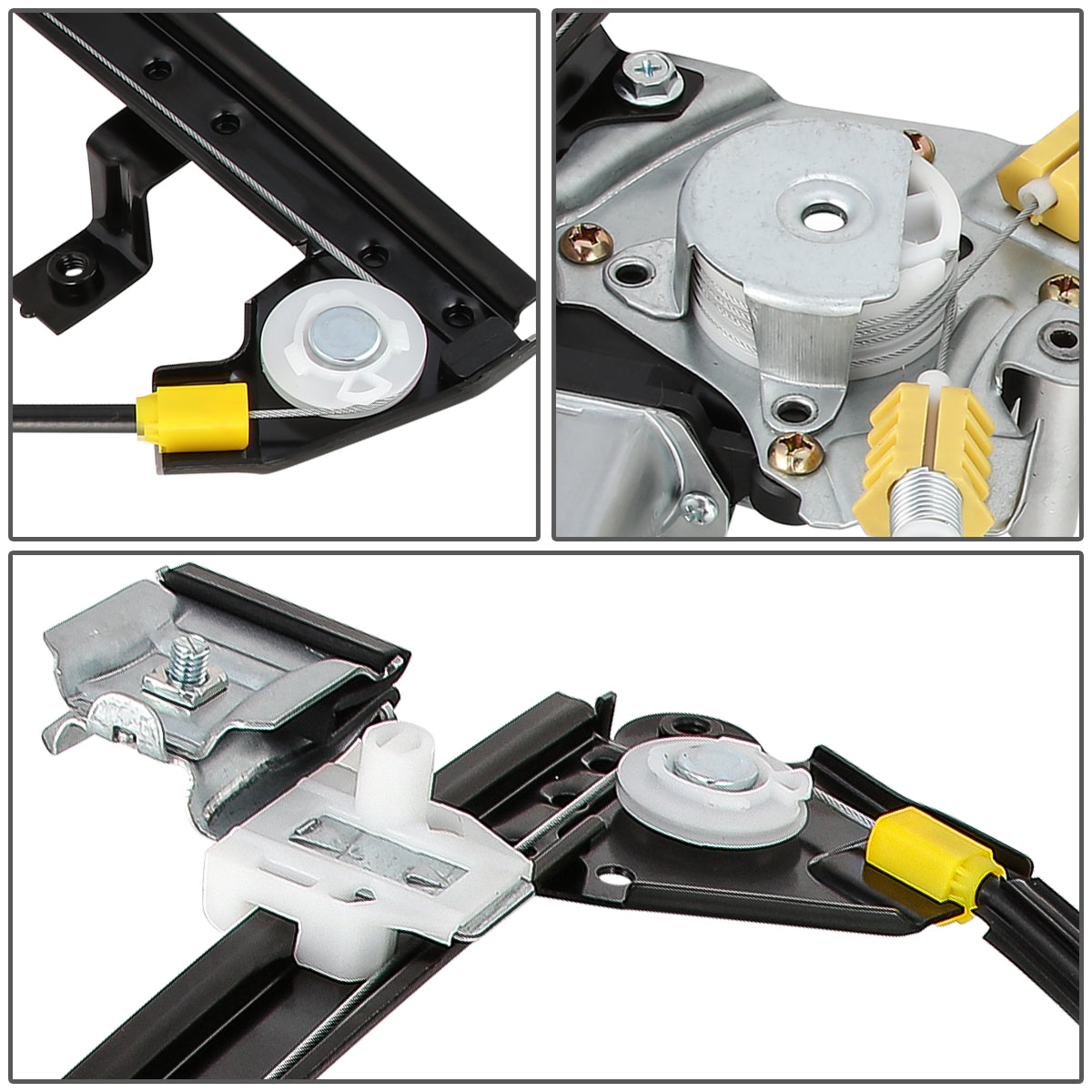 REGULADOR DE VENTANA WINDOW MOTORS & REGULATORS - METALLIC - 04-08 PONTIAC GRAND PRIX - METALLIC - BARE STEEL/PLASTIC