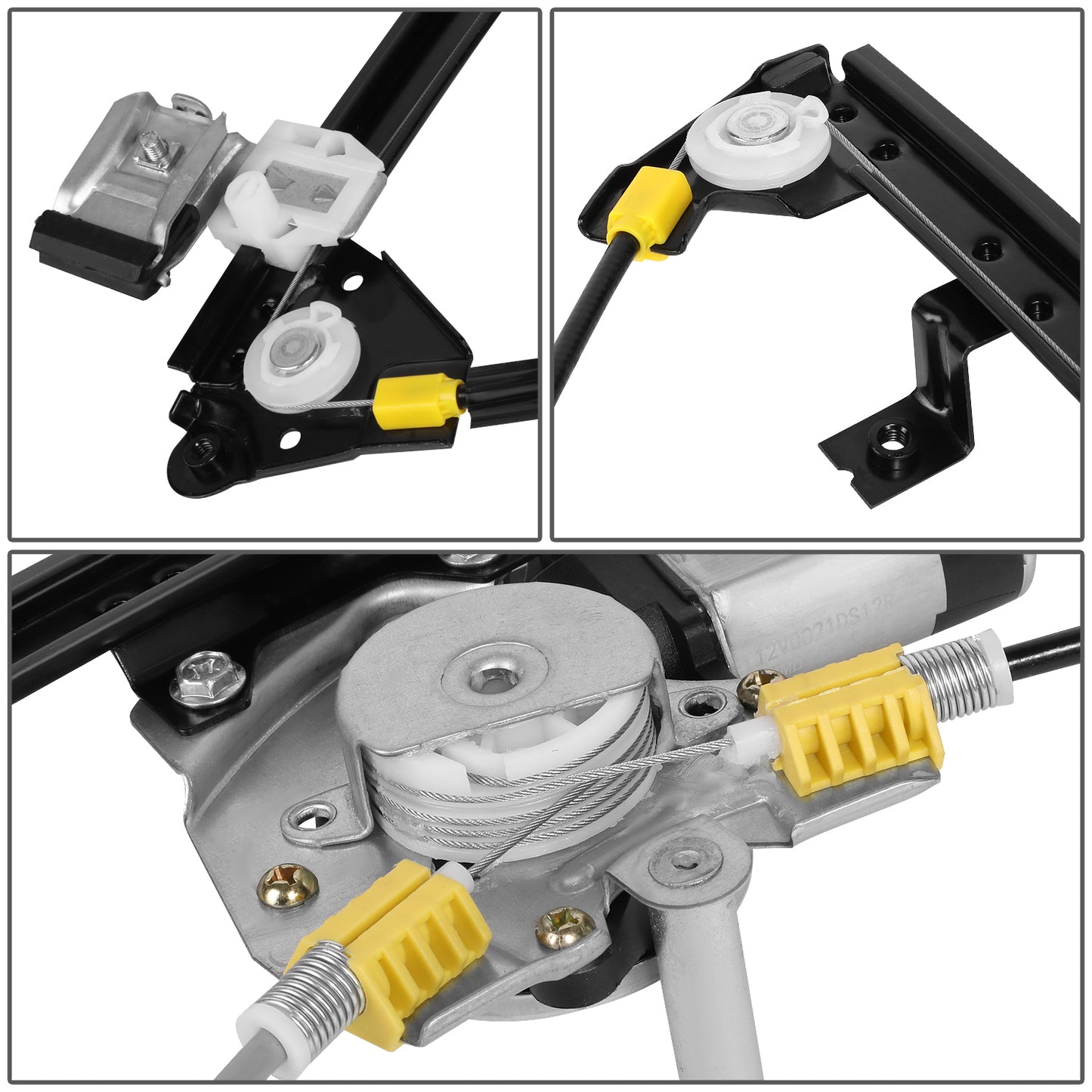 REGULADOR DE VENTANA WINDOW MOTORS & REGULATORS - METALLIC - 04-08 PONTIAC GRAND PRIX - METALLIC - BARE STEEL/PLASTIC