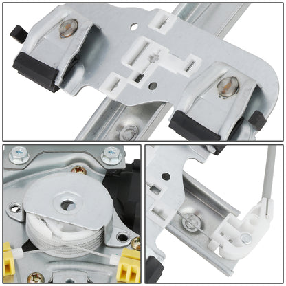 REGULADOR DE VENTANA WINDOW MOTORS & REGULATORS - METALLIC - 04-08 PONTIAC GRAND PRIX - METALLIC - BARE STEEL/PLASTIC