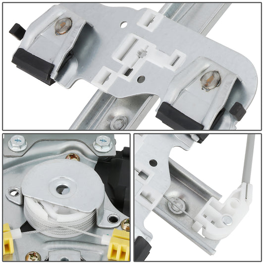 REGULADOR DE VENTANA WINDOW MOTORS & REGULATORS - METALLIC - 04-08 PONTIAC GRAND PRIX - METALLIC - BARE STEEL/PLASTIC