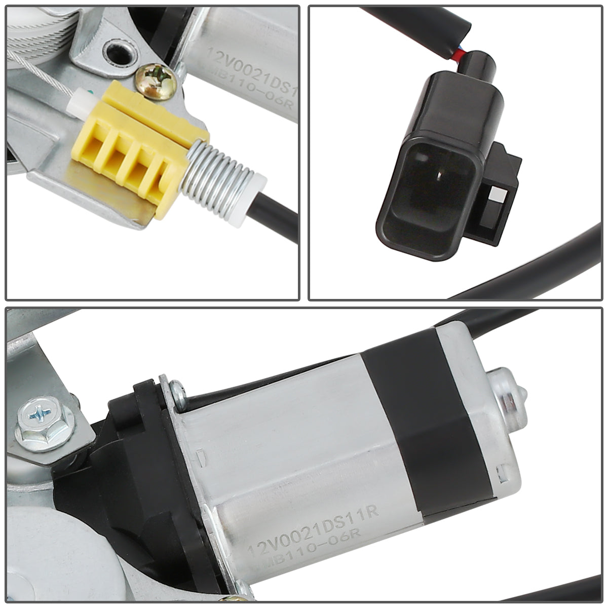 REGULADOR DE VENTANA WINDOW MOTORS & REGULATORS - METALLIC - 04-08 PONTIAC GRAND PRIX - METALLIC - BARE STEEL/PLASTIC