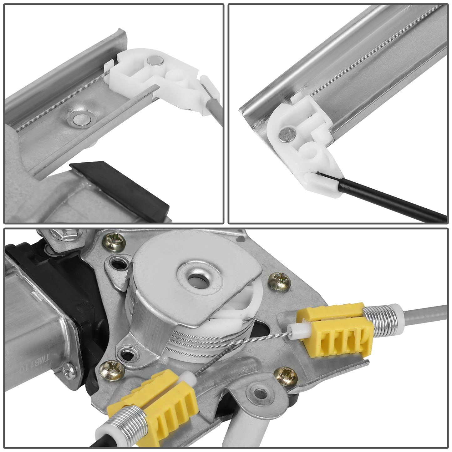 REGULADOR DE VENTANA WINDOW MOTORS & REGULATORS - METALLIC - 04-08 PONTIAC GRAND PRIX - METALLIC - BARE STEEL/PLASTIC