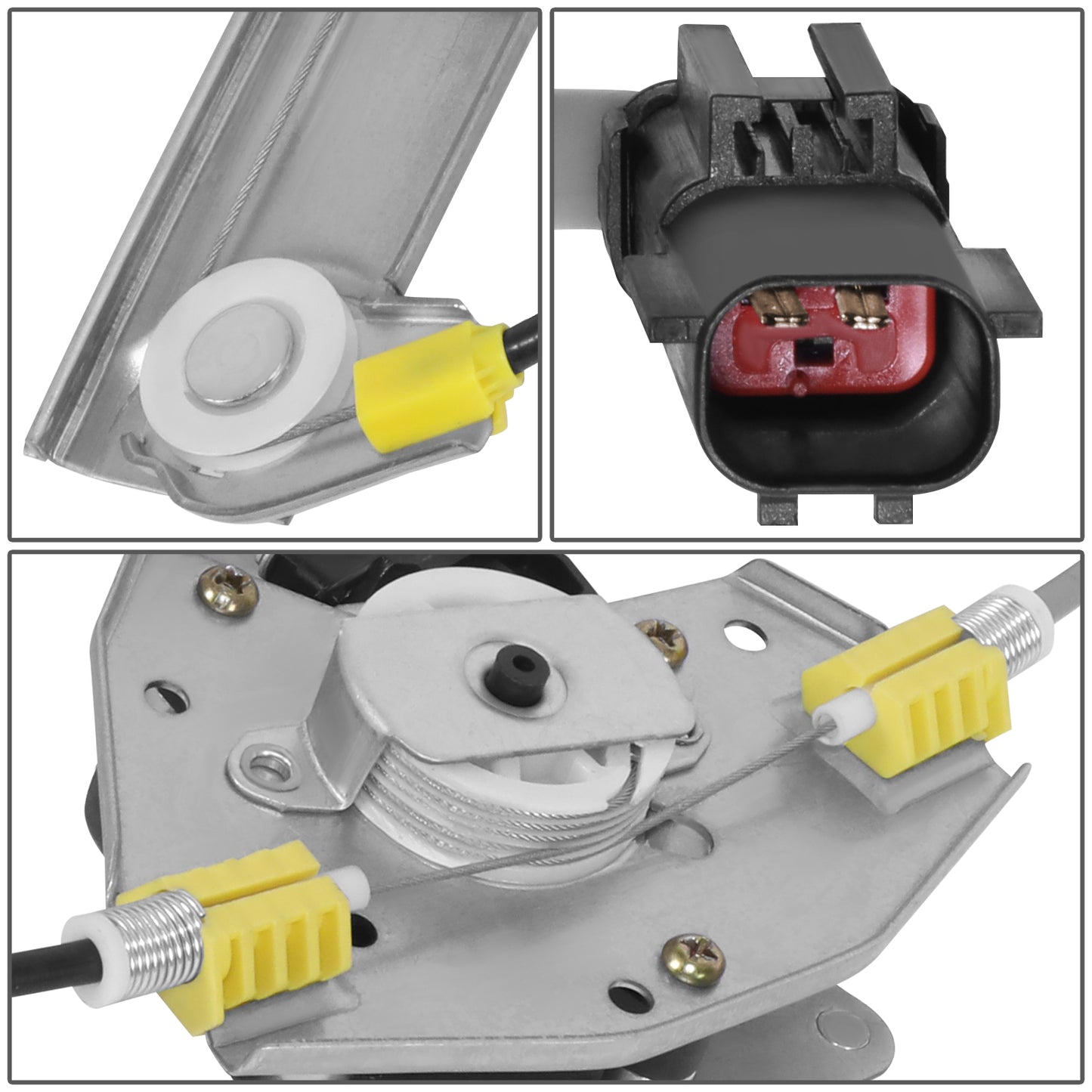 REGULADOR DE VENTANA WINDOW MOTORS & REGULATORS - JEEP GRAND CHEROKEE 2000-2004 - METALLIC - BARE STEEL / PLASTIC