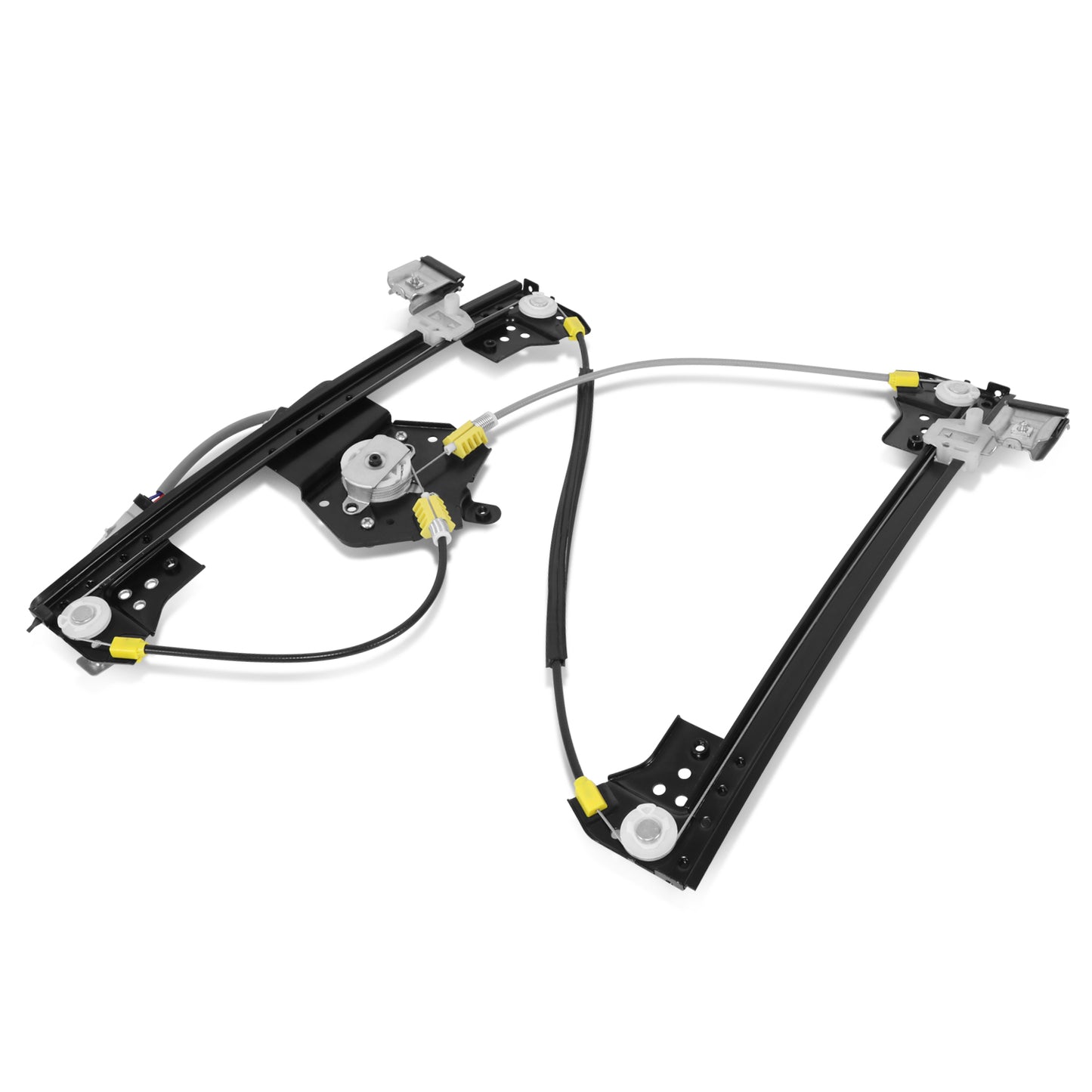 REGULADOR DE VENTANA WINDOW MOTORS & REGULATORS - CHRYSLER 300 2005-2010 / DODGE CHARGER 2006-2010 / DODGE MAGNUM 2005-2008 - EXC. ANTI-PINCH - W/ 2 WIRES - W/O ONE TOUCH UP - METALLIC - BARE STEEL / PLASTIC