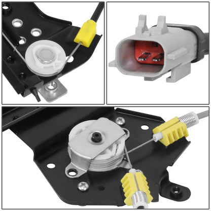REGULADOR DE VENTANA WINDOW MOTORS & REGULATORS - CHRYSLER 300 2005-2010 / DODGE CHARGER 2006-2010 / DODGE MAGNUM 2005-2008 - EXC. ANTI-PINCH - W/ 2 WIRES - W/O ONE TOUCH UP - METALLIC - BARE STEEL / PLASTIC