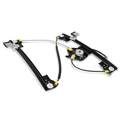 REGULADOR DE VENTANA WINDOW MOTORS & REGULATORS - CHRYSLER 300 2005-2010 / DODGE CHARGER 2006-2010 / DODGE MAGNUM 2005-2008 - EXC. ANTI-PINCH - W/ 2 WIRES - W/O ONE TOUCH UP - METALLIC - BARE STEEL / PLASTIC