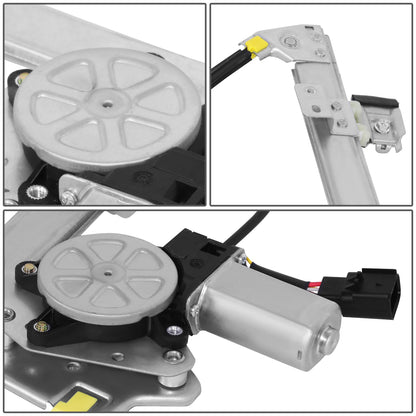 REGULADOR DE VENTANA WINDOW MOTORS & REGULATORS - CHRYSLER TOWN & COUNTRY 2008-2016 / DODGE GRAND CARAVAN 2008-2020 / RAM C/V 2012-2015 - W/ 6PIN CONNECTOR - W/ AUTO-UP - METALLIC - BARE STEEL / PLASTIC