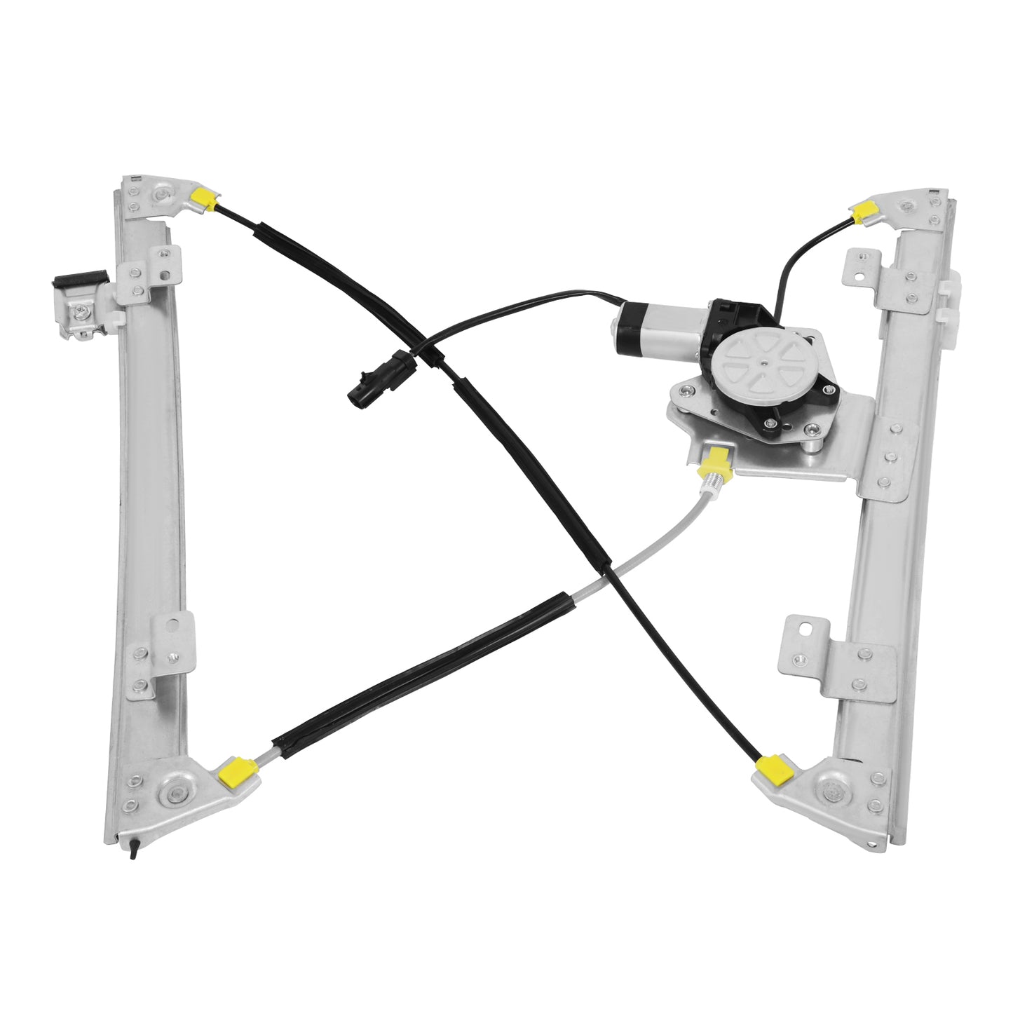 REGULADOR DE VENTANA WINDOW MOTORS & REGULATORS - CHRYSLER TOWN & COUNTRY 2008-2016 / DODGE GRAND CARAVAN 2008-2020 / RAM C/V 2012-2015 - W/ 2PIN CONNECTOR - METALLIC - BARE STEEL / PLASTIC