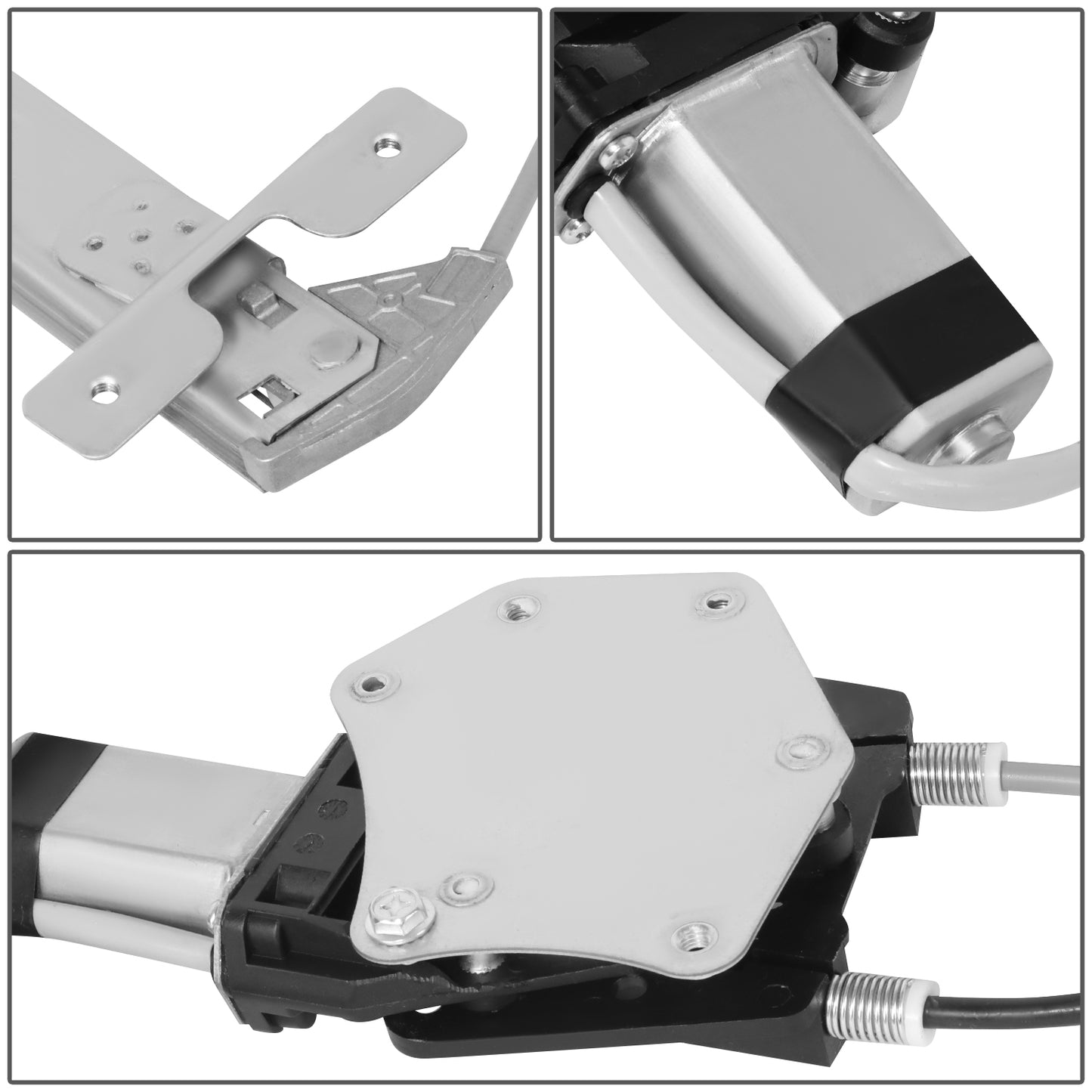 REGULADOR DE VENTANA WINDOW MOTORS & REGULATORS - DODGE DAKOTA 2000-2004 / DODGE DURANGO 1998-2003 - CREW CAB - METALLIC - BARE STEEL / PLASTIC