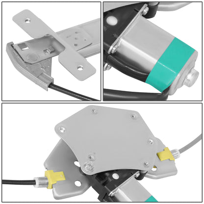 REGULADOR DE VENTANA WINDOW MOTORS & REGULATORS - DODGE DAKOTA 2000-2004 / DODGE DURANGO 1998-2003 - CREW CAB - METALLIC - BARE STEEL / PLASTIC