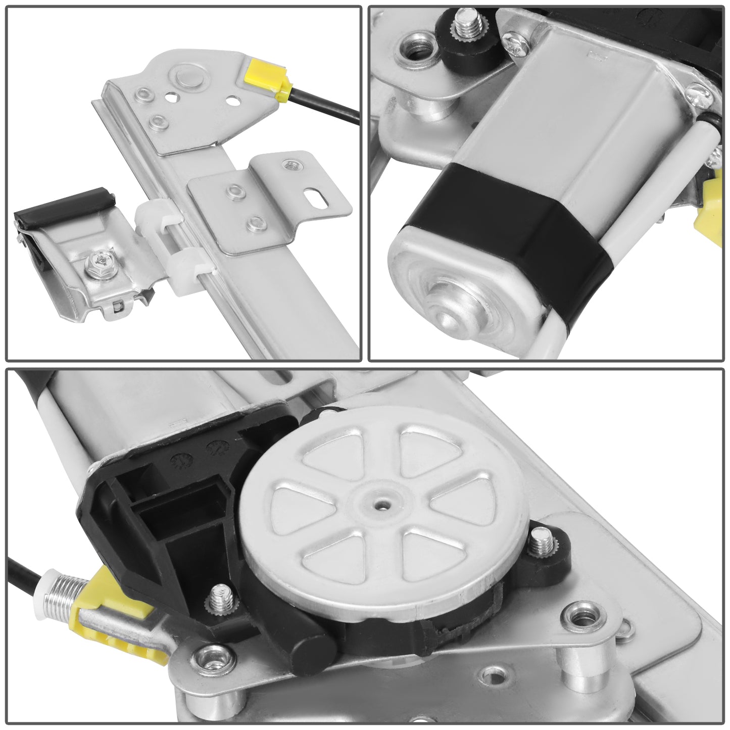 REGULADOR DE VENTANA WINDOW MOTORS & REGULATORS - CHRYSLER SEBRING 2007-2010 - SEDAN - W/ 2PIN CONNECTOR - METALLIC - BARE STEEL / PLASTIC