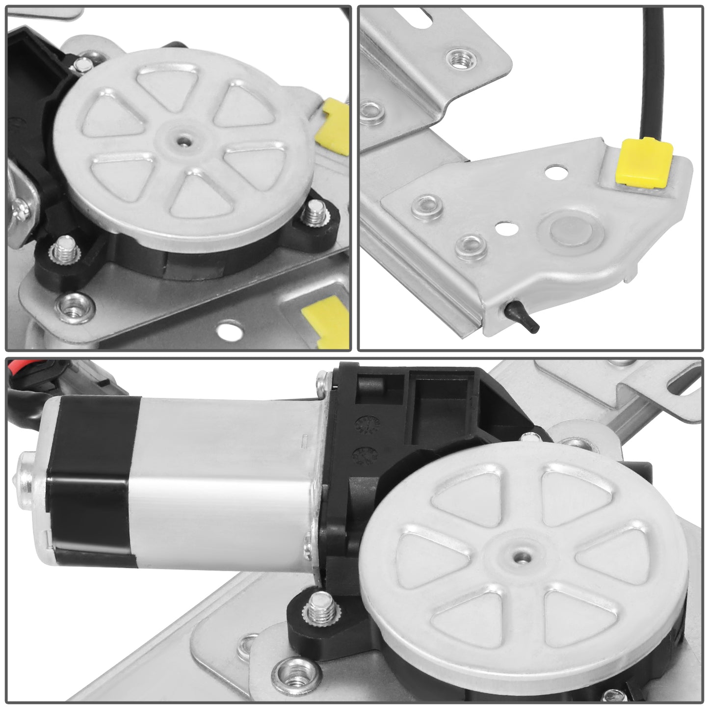 REGULADOR DE VENTANA WINDOW MOTORS & REGULATORS - CHRYSLER SEBRING 2007-2010 - SEDAN - W/ 2PIN CONNECTOR - METALLIC - BARE STEEL / PLASTIC